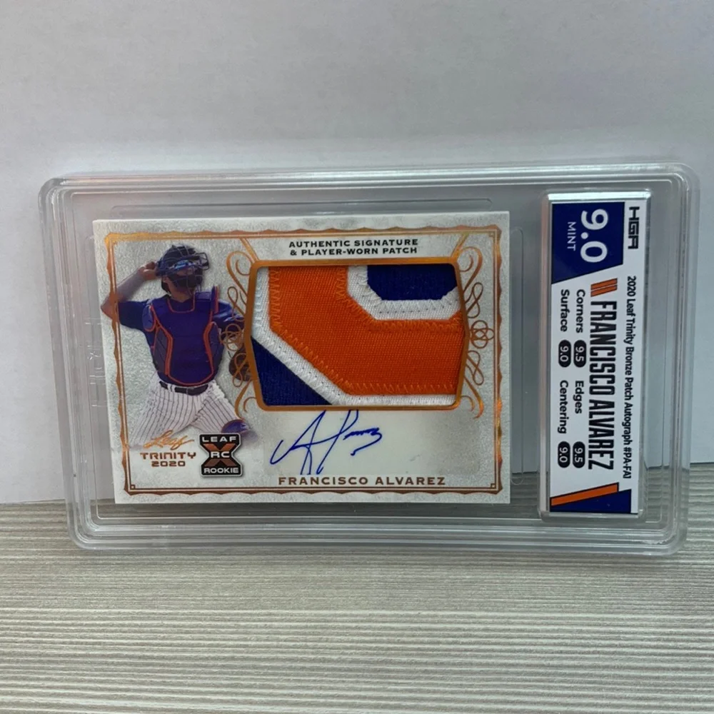 2020 Leaf Trinity Bronze Patch Auto Francisco Alvarez NY Mets #PA-FA1 (MISC8)